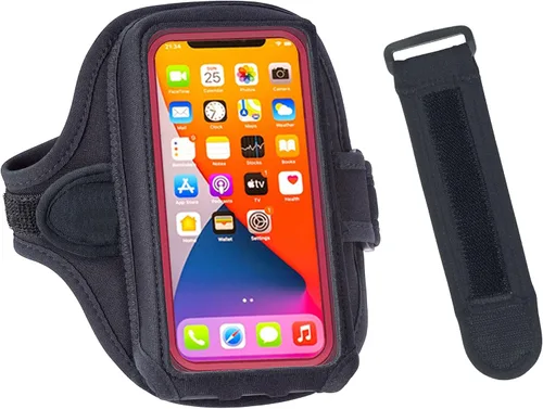 Miniatura 9 de Tune Belt AB92 Brazalete para teléfono celular para correr, compatible con iPhone 17/16/15/14/13 Pro Max, Plus, Samsung Galaxy Ultra/Plus/Note
