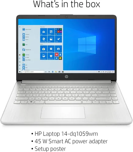 Miniatura 6 de HP Laptop HD de 14", Intel Core i5-1035G1, gráficos Intel UHD, 8 GB SDRAM, SSD de 256 GB, plata natural, Windows 10