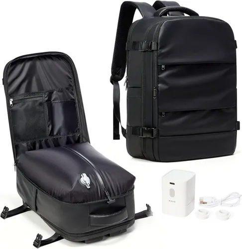 Miniatura 26 de coowoz Mochila grande de viaje para mujeres y hombres, mochila de transporte, mochila para senderismo impermeable, mochila deportiva para Rosa