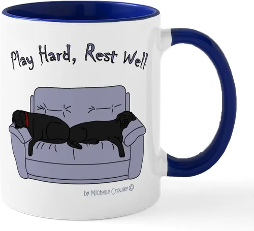 Miniatura 21 de CafePress Black Lab Mug Taza de café de cerámica de 11 oz (11.0 fl oz)
