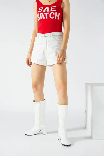 Miniatura 3 de Botas Go-Go para mujer, a media pantorrilla, de piel sintética, zapatos de baile con cremallera, botas de disfraz