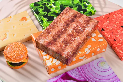 Miniatura 5 de Sikiweiter Papel de Envolver de Hamburguesa - Juego de Papel de Envolver de Hamburguesa para Regalos, 12 Hojas de Papel de Envolver de Queso