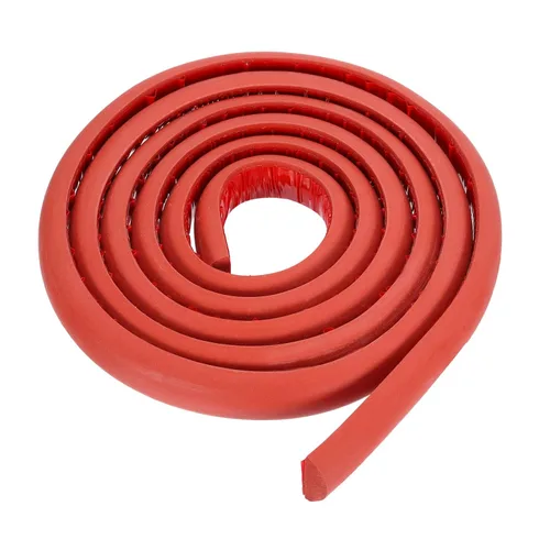 Miniatura 20 de uxcell Varilla de espuma de 3.28 pies, relleno de juntas sólidas en forma de D de 1.18 x 0.59 pulgadas, tira de sellado de espuma para protector