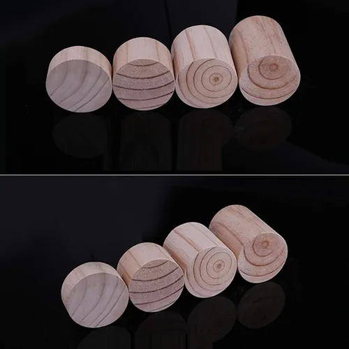 Miniatura 4 de Patas cilíndricas de madera maciza de pino para gabinete, patas de soporte para mesa de café, patas de sofá, patas de cama, 23 tamaños, para mesa