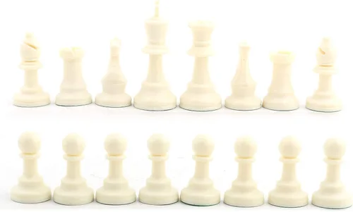 Miniatura 5 de Zer one Juego de ajedrez piezas de ajedrez de plástico juego internacional de ajedrez blanco y negro