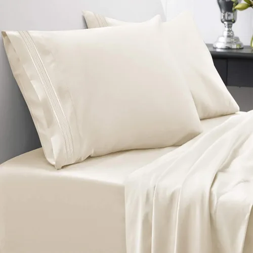 Miniatura 29 de Sweet Home Collection Juego de sábanas de 1800 hilos, sábanas de microfibra cepillada suave de calidad egipcia, juego de ropa de cama de lujo