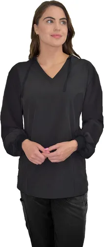 Miniatura 13 de Green Town Ropa quirúrgica para mujer – Sudadera con capucha, 4 bolsillos, ligera, tela elástica, fácil cuidado