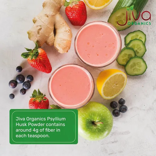 Miniatura 4 de Jiva Organics Polvo de cáscara de psyllium de 1.75 libras, bolsa a granel - Sin gluten, fibra fácil de mezclar, sin sabor, molido fino, sin OMG