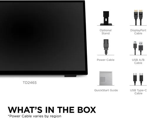 Miniatura 7 de ViewSonic TD2465 Monitor de pantalla táctil de 24 pulgadas 1080p, multitáctil de 10 puntos para entornos industriales y minoristas, interacción