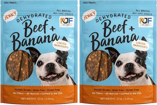 Miniatura 17 de Pet Jerky Factory Golosinas de carne de res y plátano prémium de 5 onzas para perros, 100% grado humano, fabricadas en Estados Unidos, alto