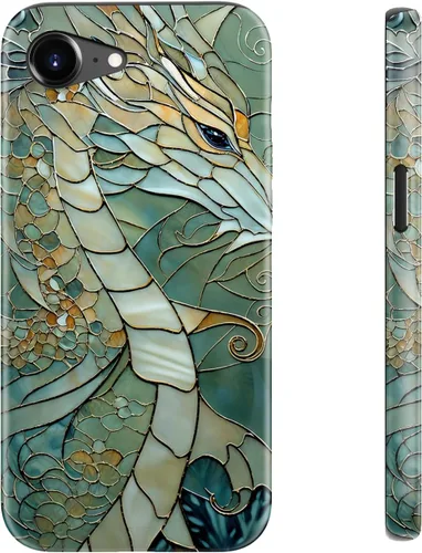 Miniatura 21 de LUHOURI Funda para iPhone 12 Mini, compatible con carga inalámbrica, doble capa, interior de silicona suave + carcasa exterior dura, bonito diseño