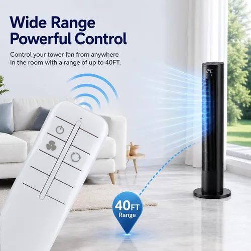 Miniatura 6 de ZWP Mando a Distancia de Repuesto para Ventilador de Torre Honeywell HYF260W HYF260B HYF290B Series HYF260BC HYF290BC HYF290BCM1 HYF260 HYF290
