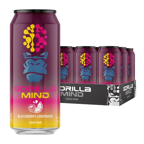 Miniatura 17 de Gorilla Mind Bebida energética Energía inigualable · Enfoque amplificado N-acetil-L-tirosina, alfa-GPC, 200 mg de cafeína, uridina, azafrán 0
