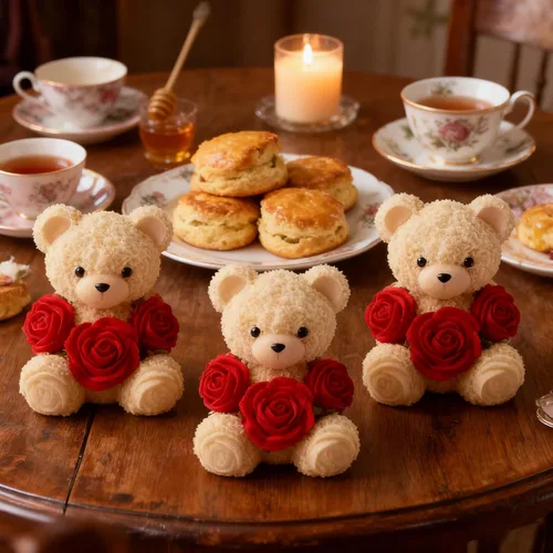 Miniatura 6 de 2 moldes de silicona de oso de rosas, moldes para hacer velas de oso de peluche 3D, adorno para moldes de resina epoxi para manualidades, molde