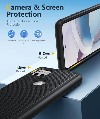 Miniatura 6 de BNIUT Funda para Motorola One 5G Ace (One 5G UW Ace): Funda Protectora de Doble Capa de Servicio Pesado para Teléfono Celular a Prueba de Golpes