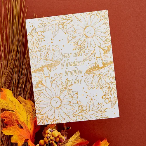 Miniatura 5 de Spellbinders BP-084 - Juego de placas y troqueles de esquina floral de otoño de la colección BetterPress Autumn