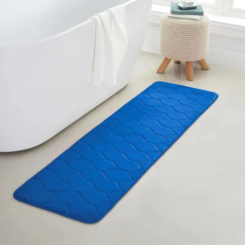 Miniatura 40 de Yafa Home Fashion 1 alfombra de baño de 17 x 24 pulgadas, espuma viscoelástica, absorbente de agua y antideslizante, color negro