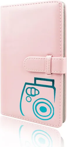 Rieibi Mini álbum de fotos de 96 bolsillos, cartera de piel sintética para Fujifilm Instax Mini 11/8/9/7s/25/70/90, álbum de fotos colorido para