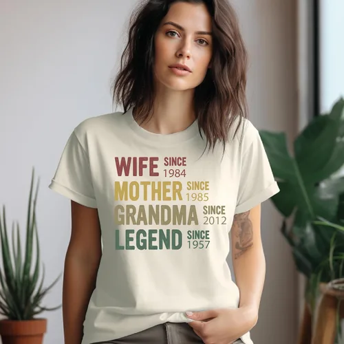 Miniatura 32 de Sudadera con capucha personalizada con diseño de línea de tiempo de la familia vintage