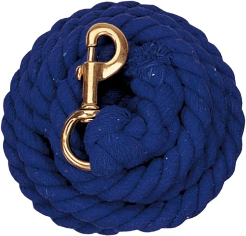 Miniatura 6 de Weaver Equine - Cuerdas de plomo de algodón de 5/8 x 10 pulgadas para caballos con broche de latón, hebilla, suaves y cómodas cuerdas