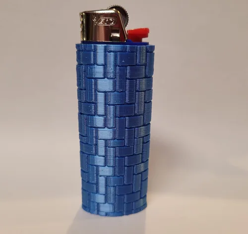 Miniatura 4 de Abstract Tile Art Lighter Case (Shiny Blue)