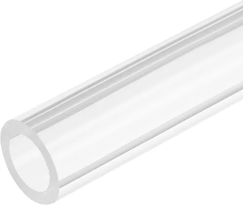 Miniatura 29 de MECCANIXITY Tubo de acrílico rígido redondo transparente 1mm(0.04") DI 3mm(1/8") DE 305mm(12") para lámparas y linternas, sistema de refrigeración