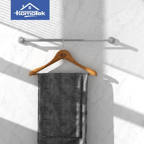 Miniatura 6 de HOMOTEK - Toallero ajustable, económico, toallero de baño de 12 a 22 pulgadas, toallero individual de 12 a 22 pulgadas, toallero de montaje