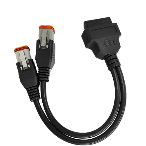 Miniatura 8 de Adaptador OBD2 para Harley 4 pines 6 pines 2 en 1 cable de motocicleta, apto para motocicleta Harley Davidson de 4 pines+6 pines a OBD2 conector