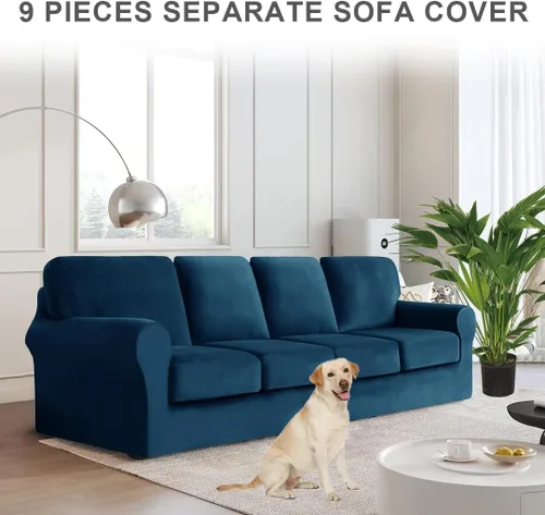 Miniatura 332 de Funda para Sofá de Terciopelo, Fundas Elásticas para Sofá para Funda Principal Separada/Respaldos y Cojines de Asiento, Funda para Sofá, para Fundas