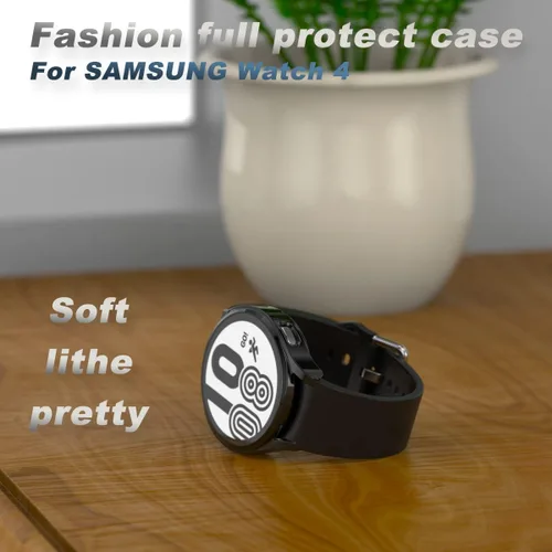Miniatura 6 de Rc-Z para Samsung Galaxy Watch 5/Galaxy Watch 4 de 40 mm, paquete de 4 fundas de TPU suave con cubierta completa para la cara, protector de pantalla
