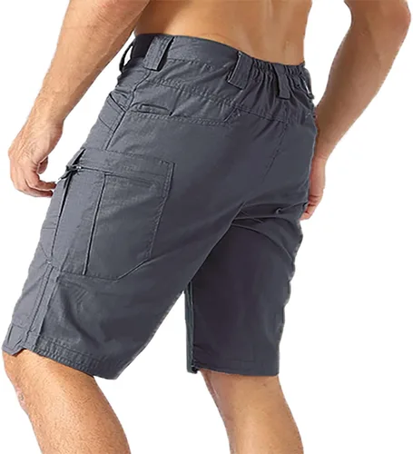 Miniatura 2 de Tactical Cargo Short Men Workout Urban Casual Shorts Outdoor Hiking Fishing Muti-Pocket Short (No Belt)