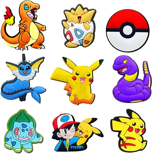 Miniatura 4 de Shoe Charms for Pokemon for Croc Charms, Shoe Decoration Charms Bracelet Wristband Accessories Party Gifts
