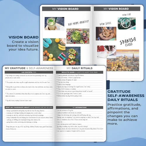 Miniatura 5 de Clever Fox Planner – Planificador semanal y mensual sin fecha para productividad, manejo del tiempo y objetivos – Diario organizador – A5