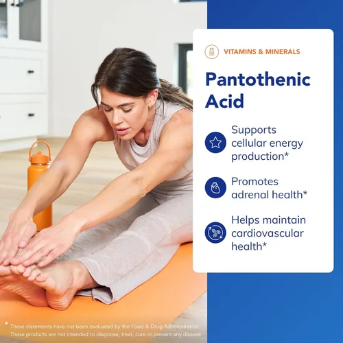 Miniatura 3 de Pure Encapsulations Ácido pantoténico Suplemento hipoalergénico que apoya la producción de energía celular, la salud suprarrenal y cardiovascular