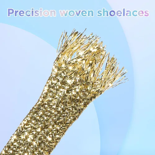 Miniatura 8 de MOTZU 2 pares de cordones planos con purpurina de 45 pulgadas para zapatillas de lona atléticas, cordones brillantes para zapatos de niños