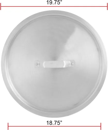 Miniatura 5 de TrueCraftware - Tapa de olla de aluminio de 80 cuartos de galón de 19-3/4 pulgadas x 1-1/4 pulgadas de grosor de 0.071 in de grosor- Cubierta