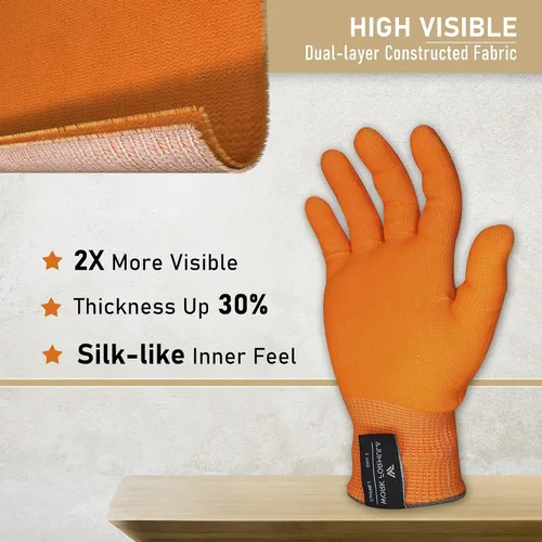 Miniatura 6 de 4 guantes de cocina resistentes a los cortes de calidad alimentaria, ajuste cómodo para mujeres, hombres, niños, chefs carniceros