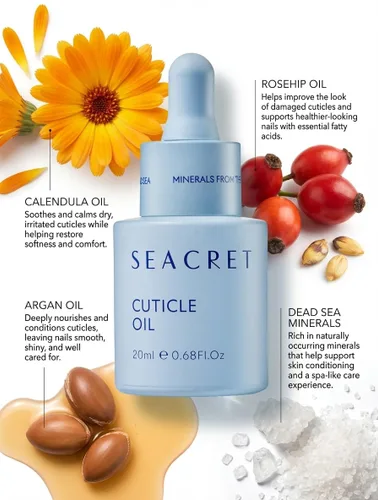 Miniatura 9 de SEACRET Juego de pedicura del Mar Muerto, kit de spa de pies en casa para talones agrietados y pies secos, kit de pedi de 4 piezas con crema