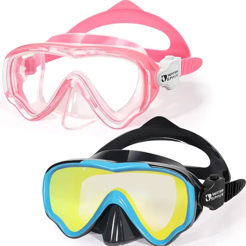 Miniatura 10 de Water Space Kids Swimming Goggles Swim Mask with Nose Cover for Kids Youth 3-15, Anti-Shattered Lens UV Protection No-leak Morado y verde
