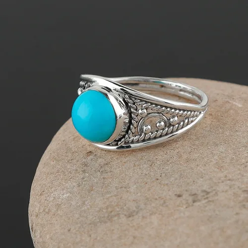 Miniatura 3 de 925 Sterling Silver Gemstones Statement Rings for Women & Girls