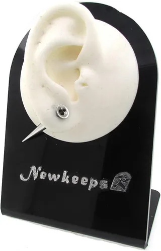 Miniatura 3 de NewkeepsR 20G18G16G14G12G10G8G6G4G2G0G00G 316L Pin de inserción de acero para orejanarizombligopezónlabio y ceja, herramienta auxiliar