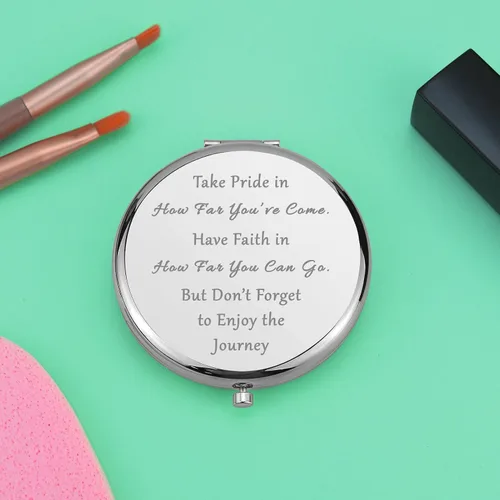 Miniatura 5 de Regalos de graduación para ella, espejo de maquillaje compacto, regalos de graduación universitaria, regalos inspiradores, regalos de agradecimiento