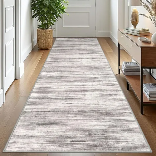Miniatura 48 de KOZYFLY – Alfombra de pasillo moderna y lavable de diseño abstracto verde, 2 x 5 pies, antideslizante, suave y de pelo corto, ideal para cocina