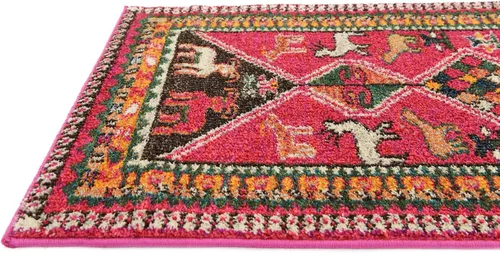Miniatura 5 de Unique Loom Sedona Collection Southwestern, borde, sobreteñida, animales, tribal, alfombra de área abstracta, 2 pies 2 pulgadas x 6 pies 7 pulgadas