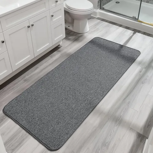 Miniatura 11 de Bosap Alfombra de Baño, Alfombras Corredoras de Baño Ultra Delgadas, Alfombras de Baño Grandes para Baño, Secado Rápido, Antideslizante, Lavable a