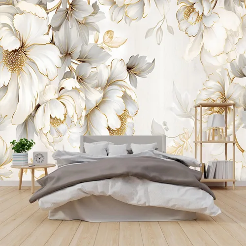 Miniatura 7 de Árboles, papel tapiz de dormitorio, plantas del bosque, murales de fondo para sala de estar (despegar y pegar inmediatamente) - 58 x 80 pulgadas