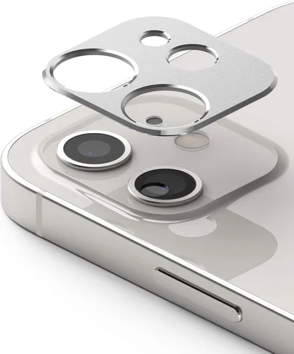 Miniatura 2 de Ringke Estilo de cámara compatible con iPhone 12 Mini protector de lente de cámara - Plata
