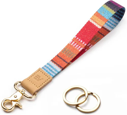 Miniatura 35 de EcoVision - Llaveros lindos con correa para llaves, llavero de muñeca para mujer, correa de insignia con 2 argollas para llaves