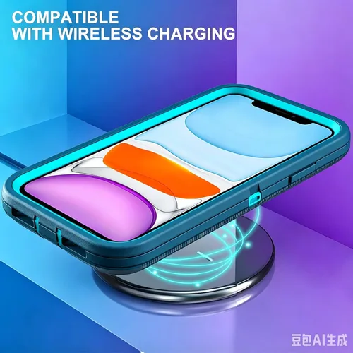 Miniatura 6 de YmhxcY Funda para iPhone 11 a prueba de golpes, a prueba de caídas, a prueba de polvo, a prueba de caídas, 3 capas, duradera, funda de teléfono