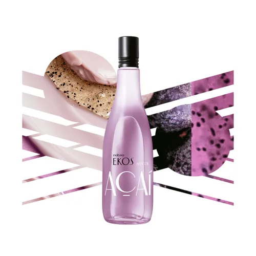 natura - Ekos Açaí Body Mist Frescor - Fragancia refrescante con notas de açaí, piña, peonía, almizcle y ámbar - Perfume brasileño tropical y